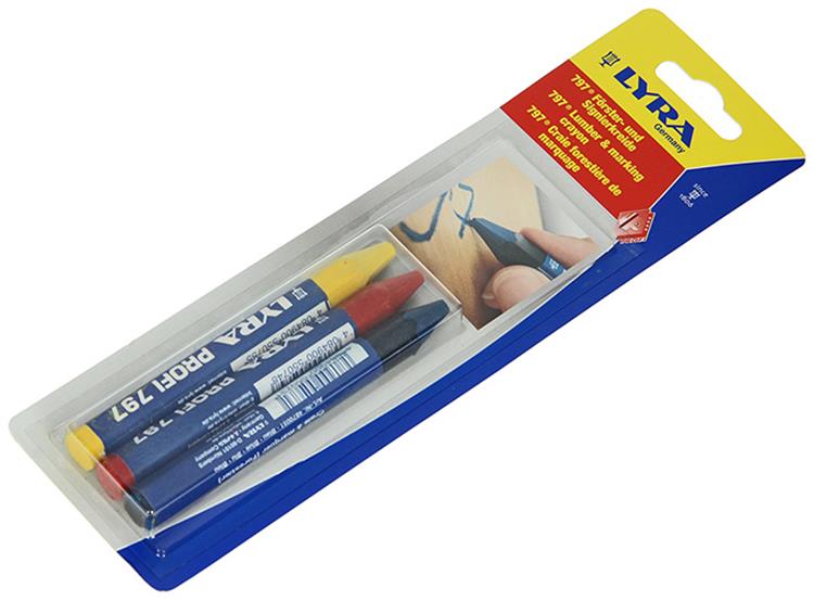 Lyra 1052116 - gesso per tracciare 3pz ø12x120mm mix | 5 pezzi