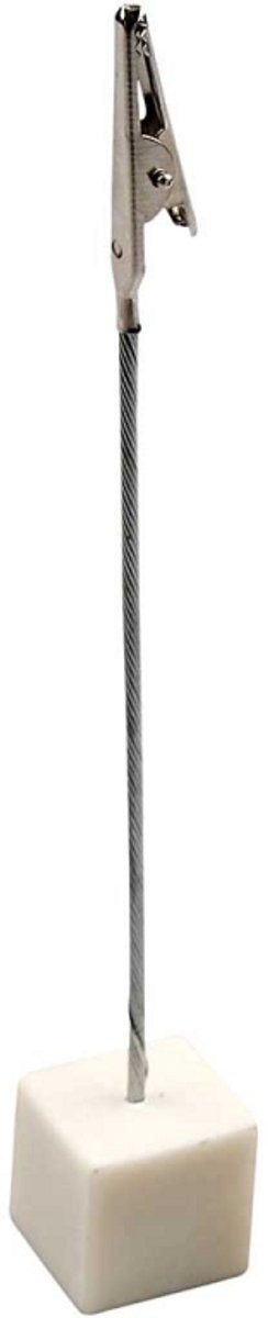Clip a coccodrillo su base Creativ company, h: 15 cm, dimensioni 2x2x2 cm, 5 pezzi 1 scatola