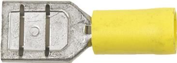 Hella fl.st.huels.2.5-6.0 50st giallo 6,3x0,8 mm