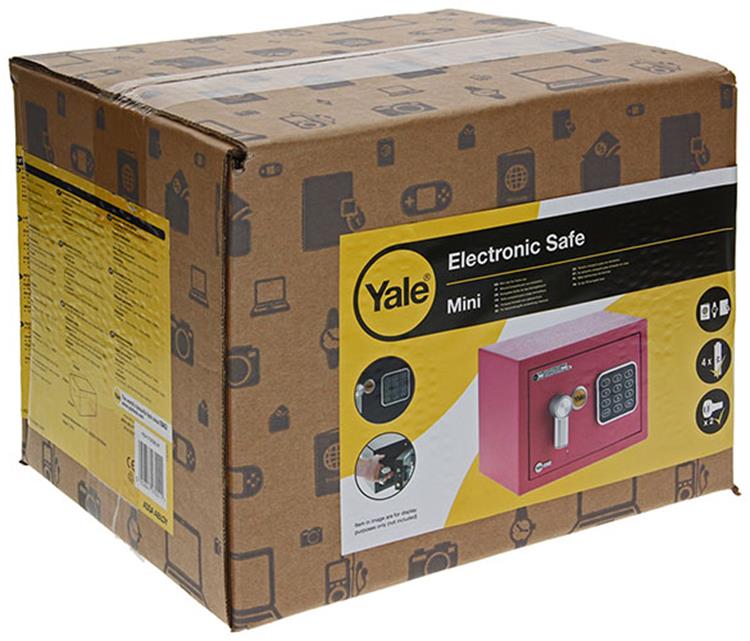 Yale 1047116 - cassaforte mini rosa | 1 pz