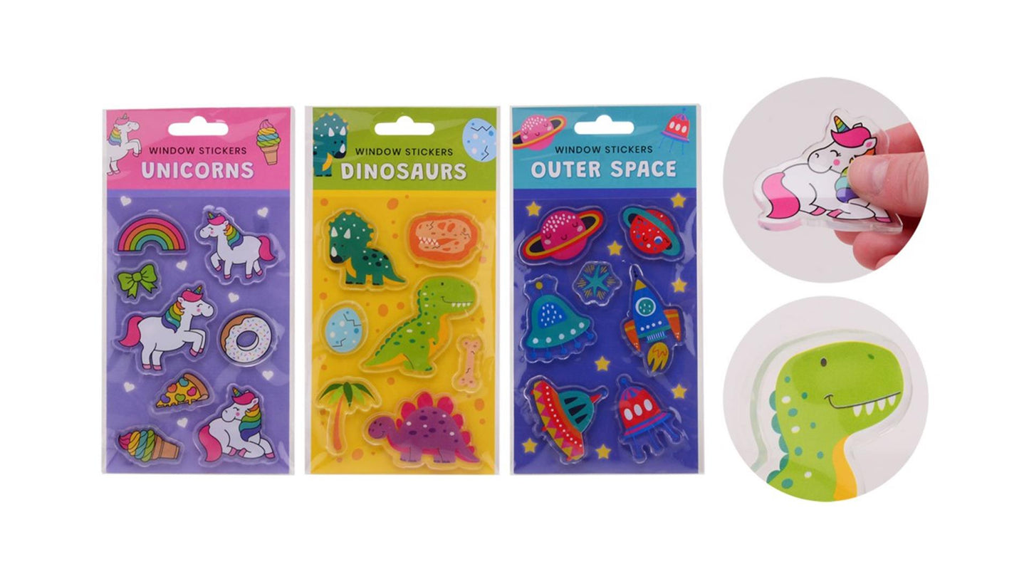 Johntoy John Toy pegatinas para ventanas reutilizables