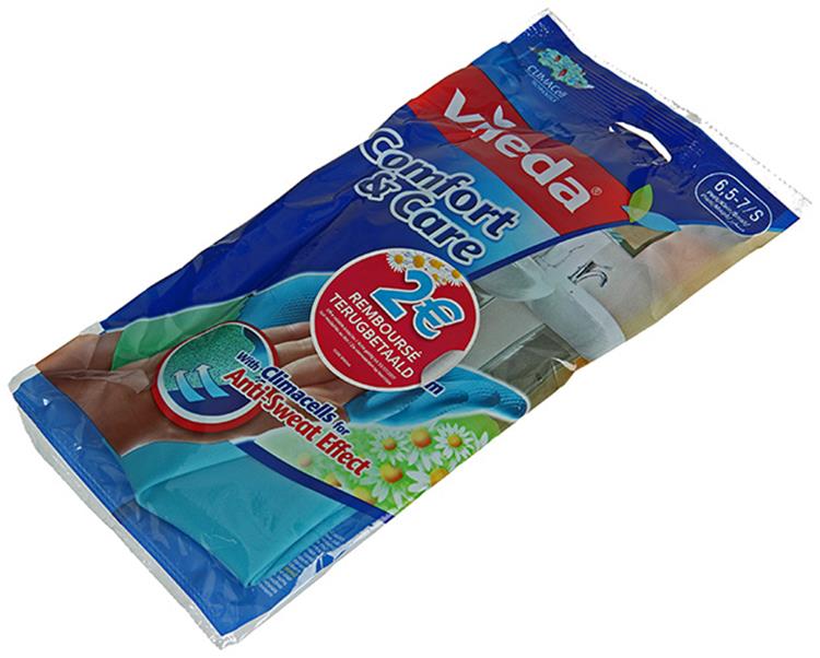 Vileda 1046900 - guantes cuidado confort s | 12 piezas