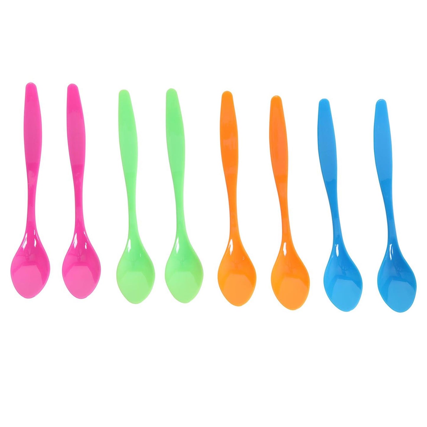 Cucharas de plástico para colas de color de 8