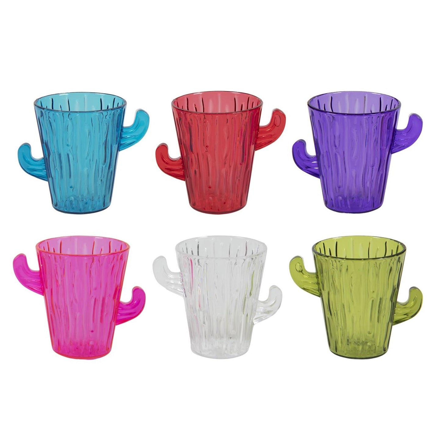 Vasos de chupito cactus set de 6 piezas 60ml