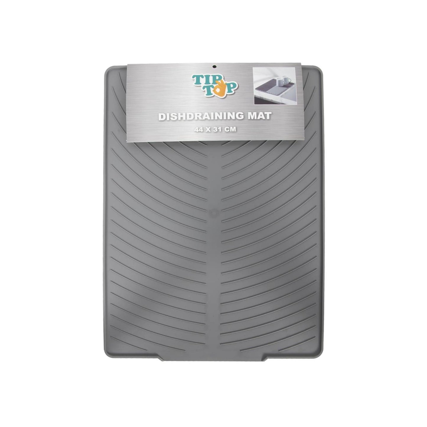 Tapete escurridor Tiptop 44x31cm gris
