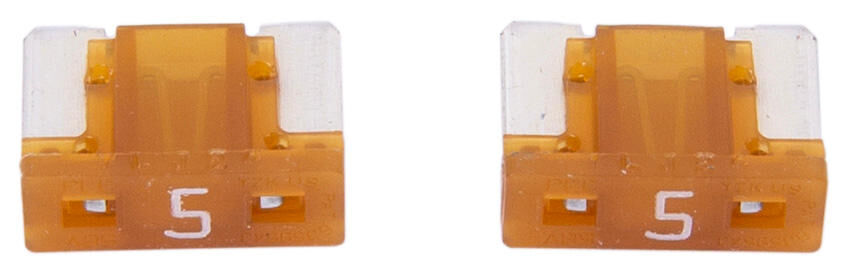 Dresselhaus mini-fuse 5a 2 pezzi. Marrone chiaro a basso profilo