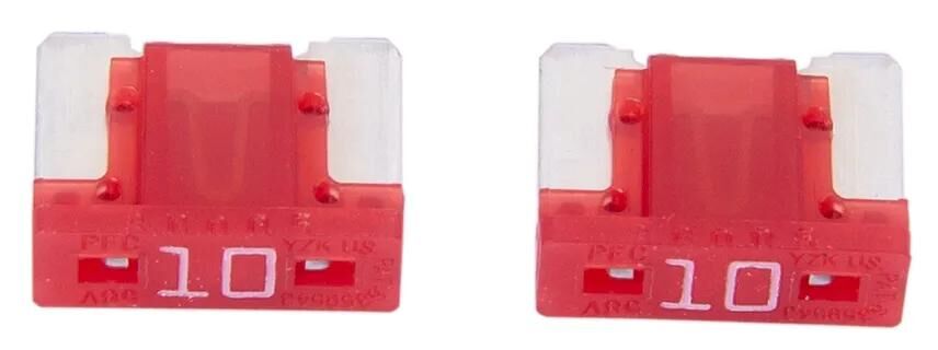 Dresselhaus mini-fuse 10a 2 pezzi. Rosso profilo rosso