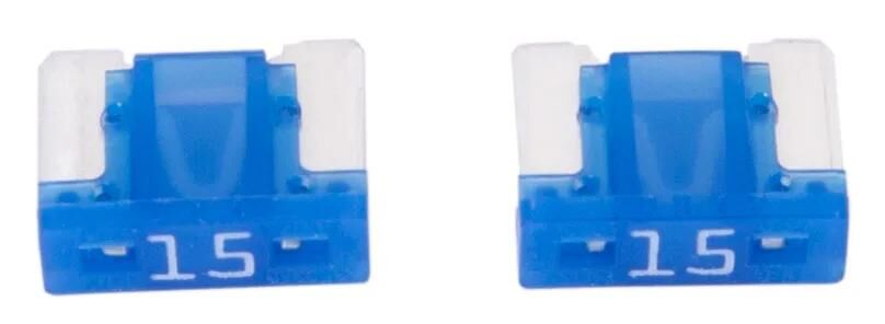 Dresselhaus Mini-Fuse 15a 2 pezzi. Azzurro a basso profilo
