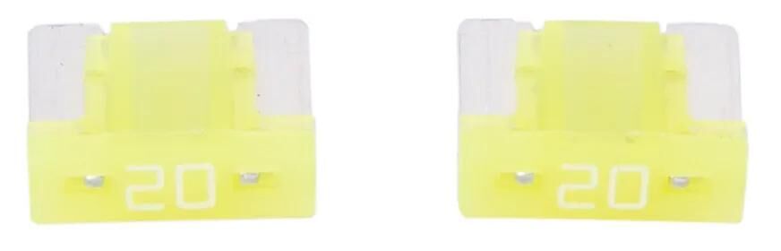 Dresselhaus Mini-Fuse 20A 2 pezzi. Giallo a basso profilo