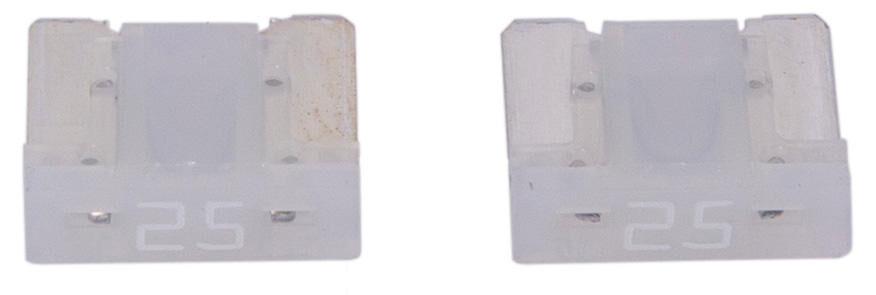 Dresselhaus mini-fuse 25a 2 pezzi. Bianco a basso profilo