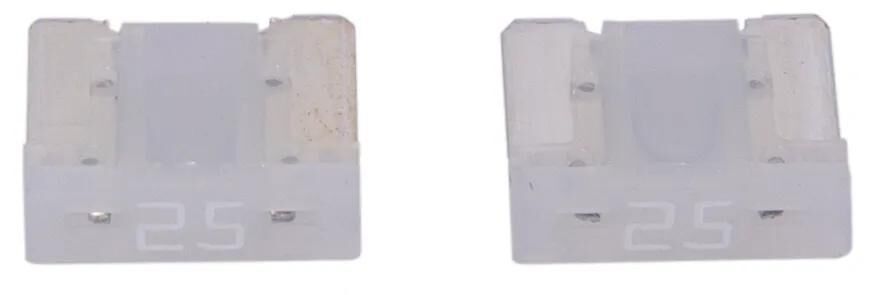 Dresselhaus mini-fuse 25a 2 pezzi. Bianco a basso profilo