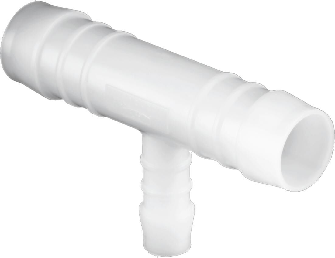 Connettori di tubo flessibile in plastica di Dresselhaus T-rosso. D = 4-6-4mm