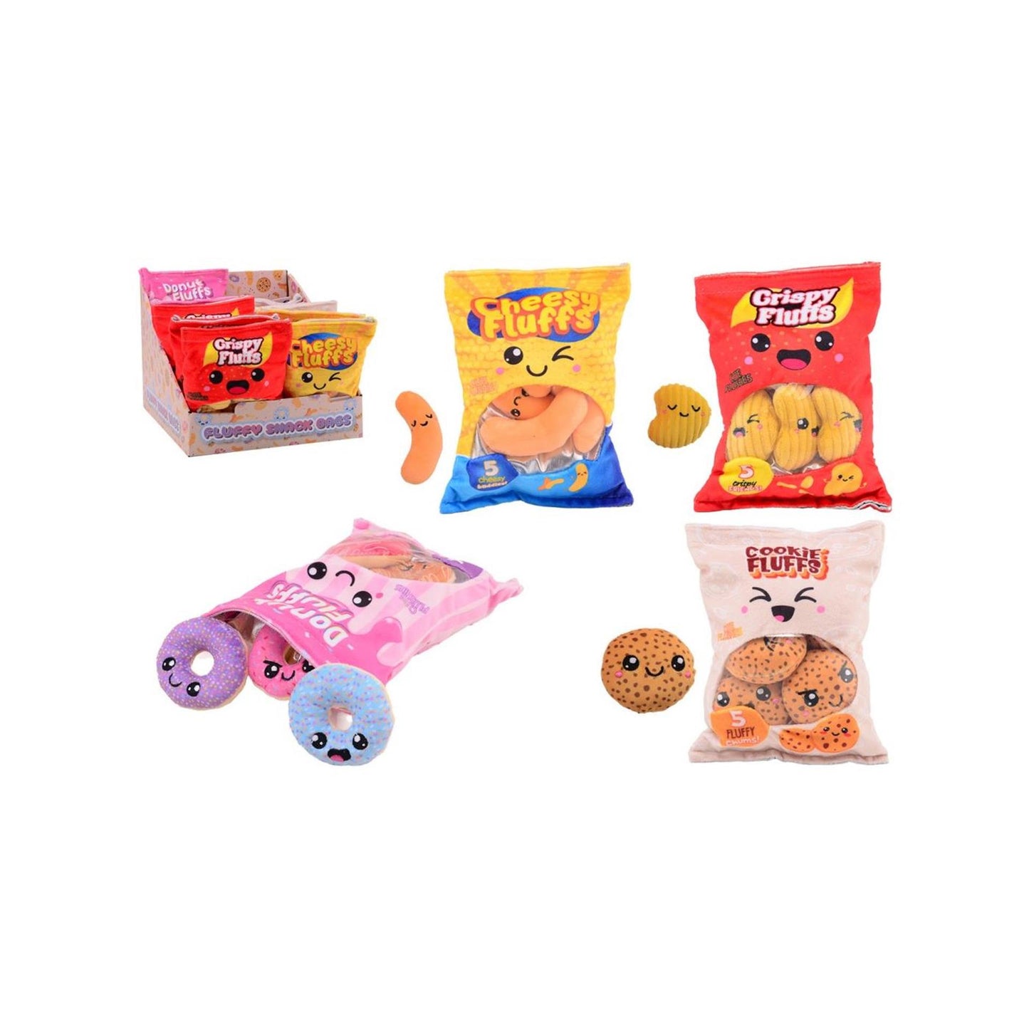 Bolsas de merienda de peluche Johntoy