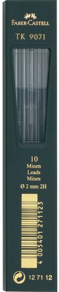 Mine Faber-castell - tk9071 - 2,0 mm - 2 ore - 10 pezzi - fc-127112