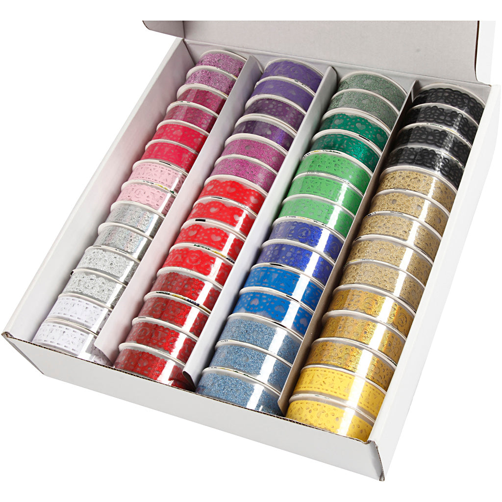 Http: www.cchobby.nl lace-tape-set-b-15-mm-diverse-kleuren-56x3-m-1-doos