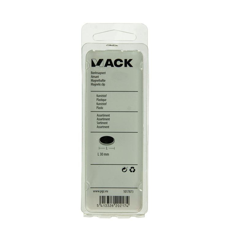 Mack 1017873 - tablero magnético plástico surtido 5 piezas 30 mm | 10 piezas
