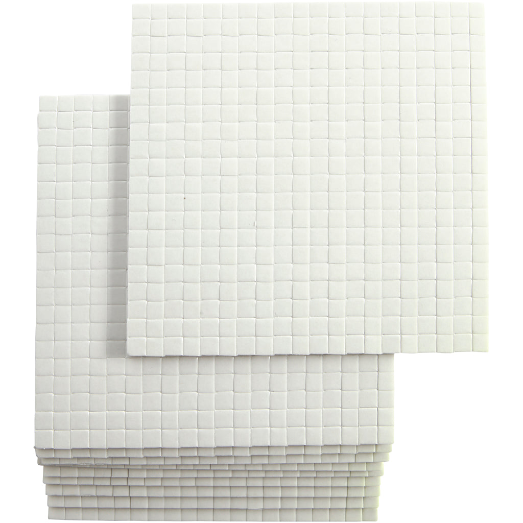 Cuscinetti in schiuma 3D, misura 5x5 mm, spessore 3 mm, 10x400 pezzi 1 scatola