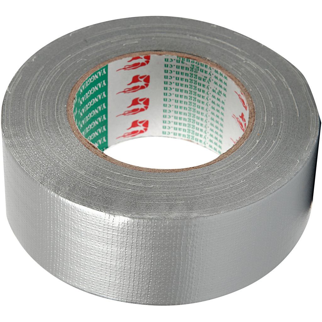 Cinta de lona Creativ Company, ancho: 50 mm, plateada, 50 m 1 rollo