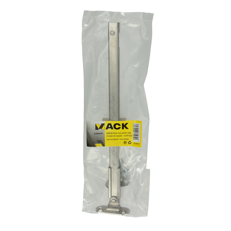 Mack 1014457 - 1 tijera plegable con tope niquelada | 5 piezas