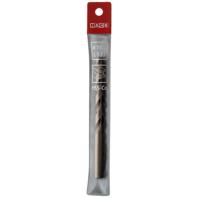 Mack 1018203 - punta per metallo hss co5% din 338 ø 10,2 x 133 mm | 5 pezzi