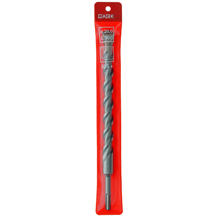 Mack 1018221 - taladro percutor sds + 20x300mm | 5 piezas