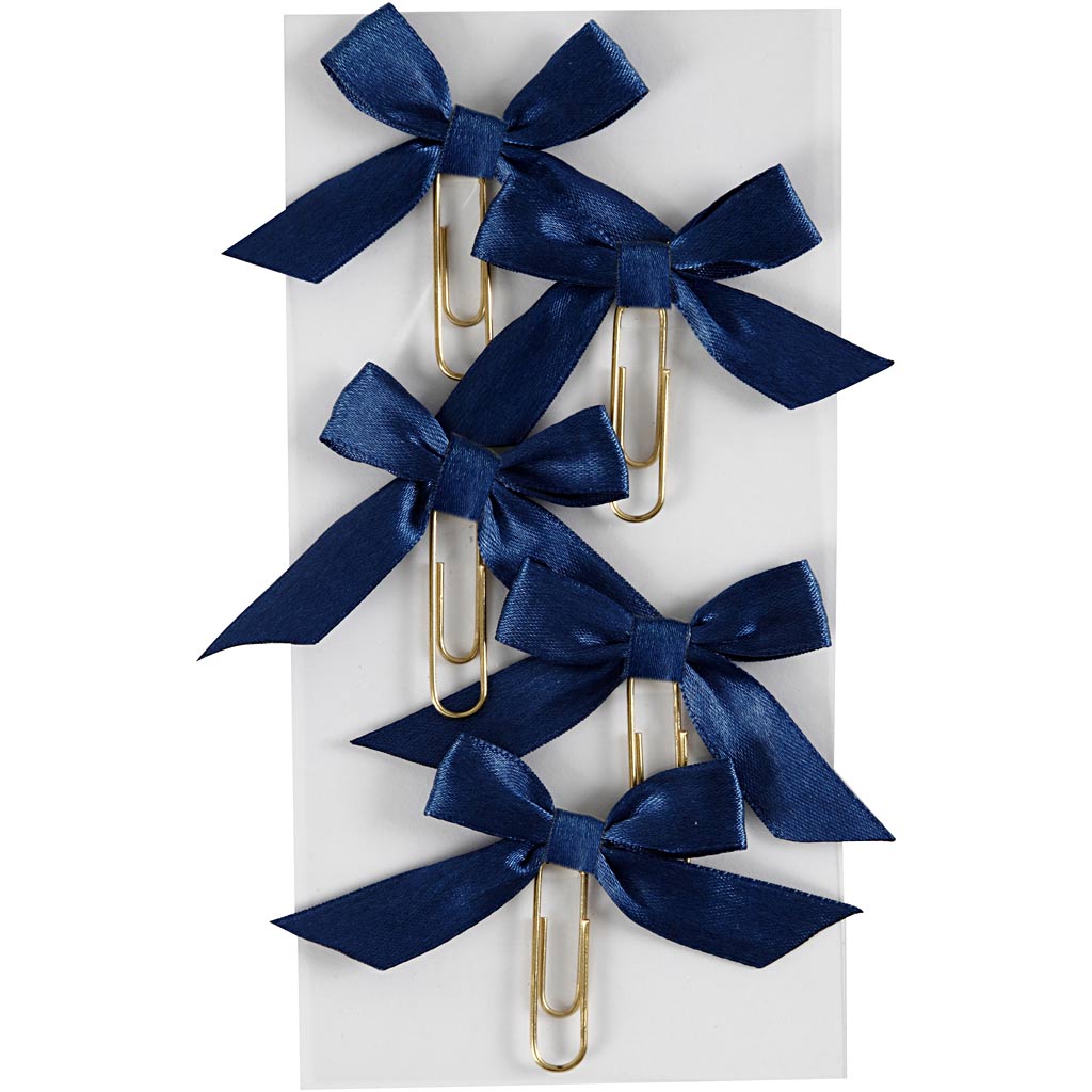 Clips para papel de empresa Creativ, tamaño 40x70 mm, azul, 5 piezas 1 caja