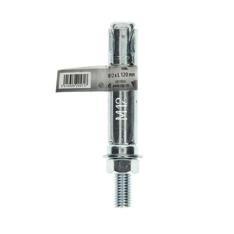 Mack 1019945 - perno cuña galvanizado 1 ud m12 x 120mm | 5 piezas