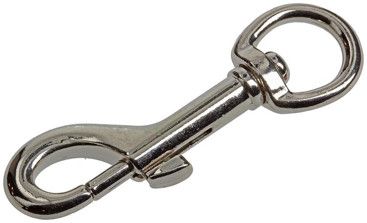 Mack 1008479 - 1 mosquetón 20 x 80 mm niquelado | 10 piezas