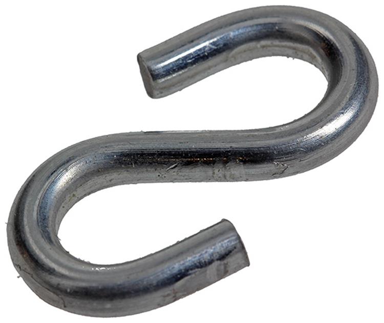 Mack 1008485 - 4 ganchos en S abiertos 3,0x30mm galvanizados | 10 piezas