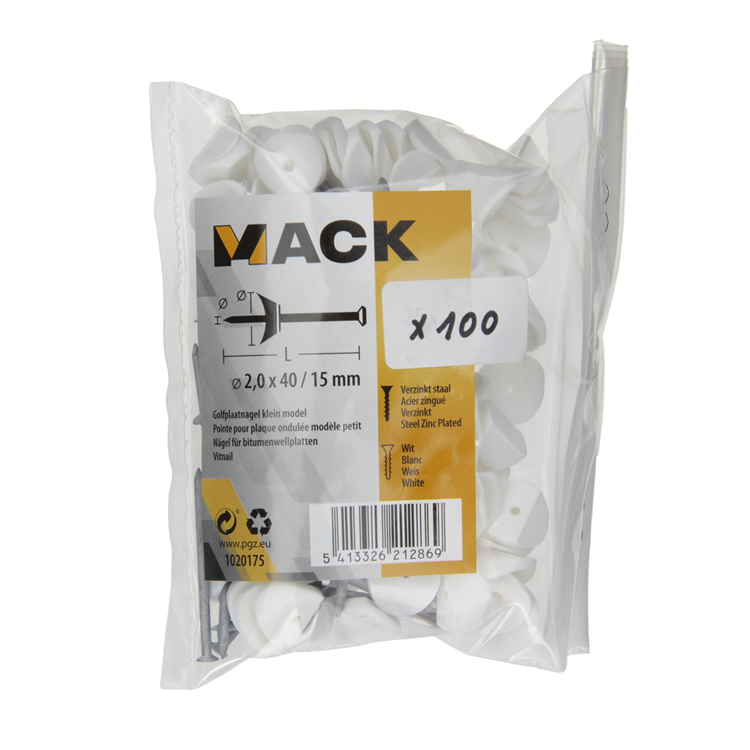 Mack 1020175 - vitnail 100uds 2x40 mm | 5 piezas