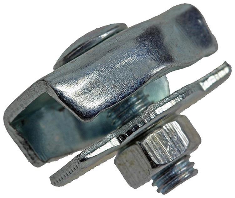 Mack 1008493 - 2 abrazaderas de alambre de acero 4mm galvanizado simplex | 10 piezas