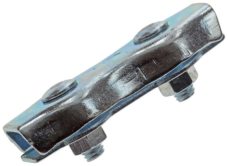 Mack 1008497 - 2 abrazaderas de alambre de acero 5mm dúplex galvanizado | 10 piezas