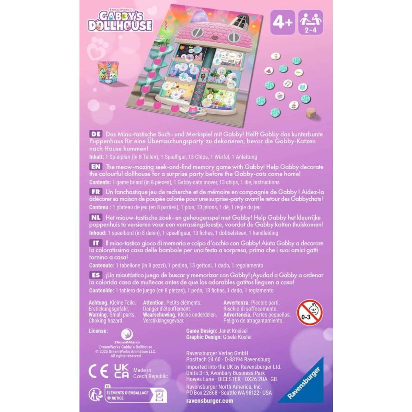 RAVENSBURGER GABBY's Dollhouse Gabby Gabby Memory Game