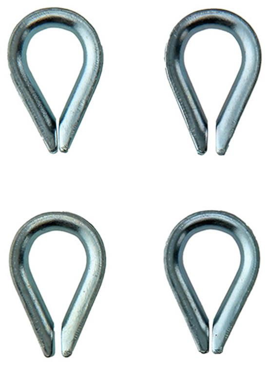 Mack 1008508 - 4 vasos 4mm galvanizados | 10 piezas