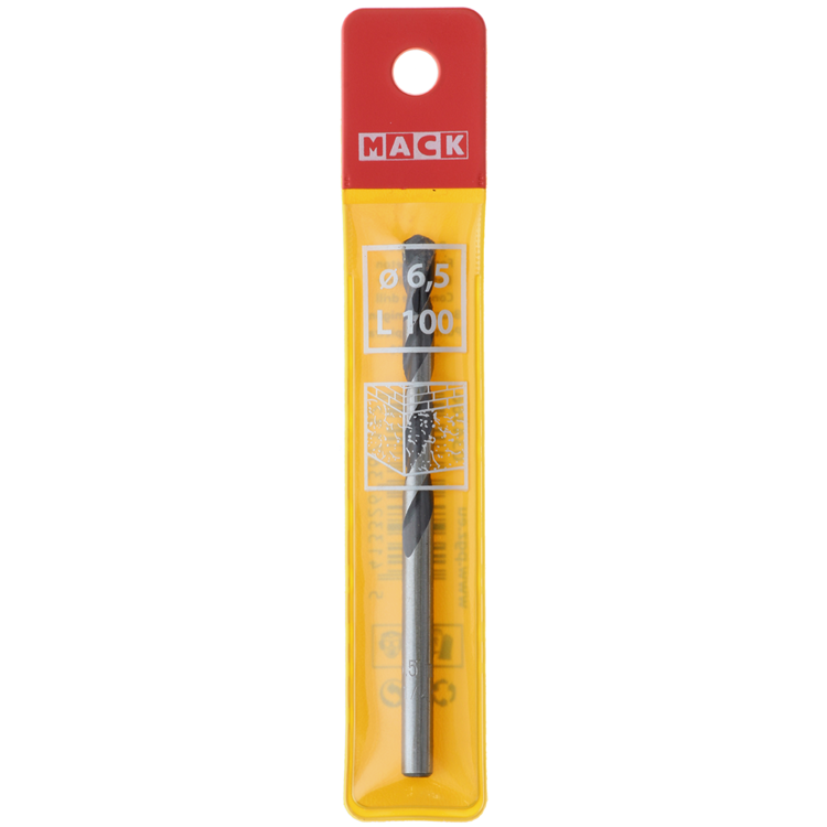 Mack 1018447 - Broca para hormigón DIN 8039 ø 6,5 x 100 mm | 5 piezas