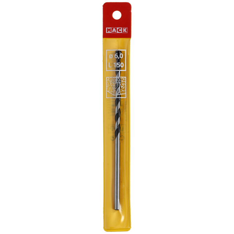 Mack 1018461 - Broca para hormigón DIN 8039 ø 6,0 x 150 mm | 5 piezas
