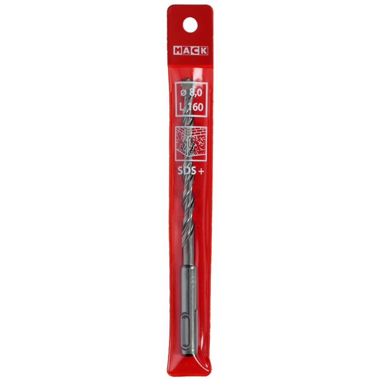 Mack 1018479 - taladro percutor sds + ø 8,0 x 160 mm | 5 piezas