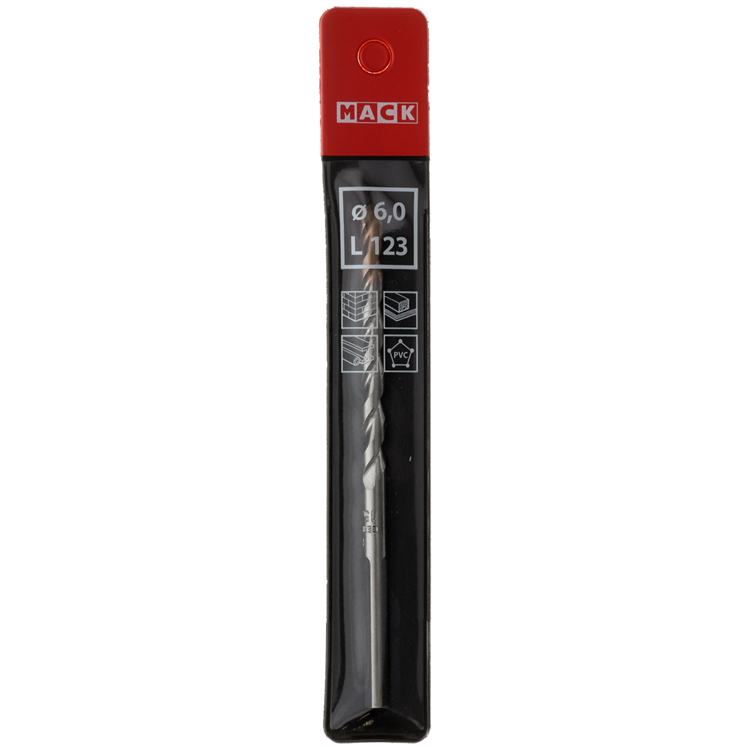 Mack 1018499 - multitaladro universal ø 6,0 x 123 mm | 5 piezas
