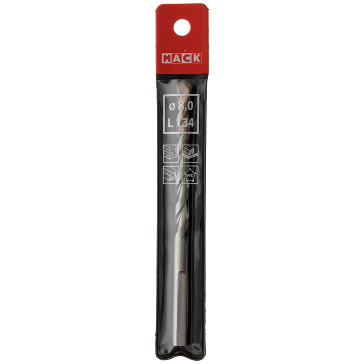 Mack 1018500 - multitaladro universal ø 8,0 x 134 mm | 5 piezas