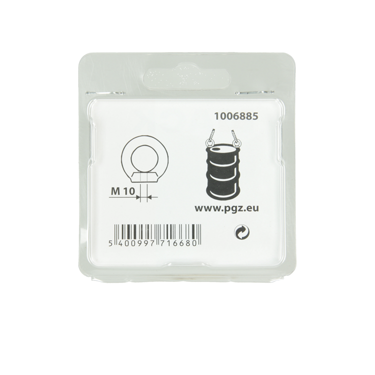 Mack 1006885 - 1 anilla galvanizada din 582 m10 bl | 5 piezas