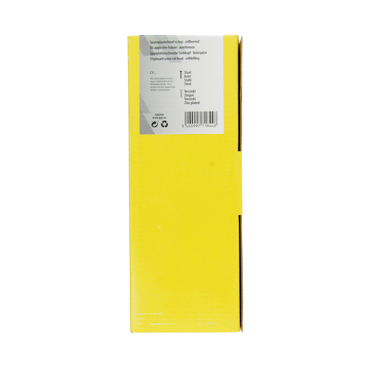 Mack 1006996 - escritura en chip. vzkop-selfb amarillo galvanizado 50 piezas 6 x 200 mm | 1 pieza