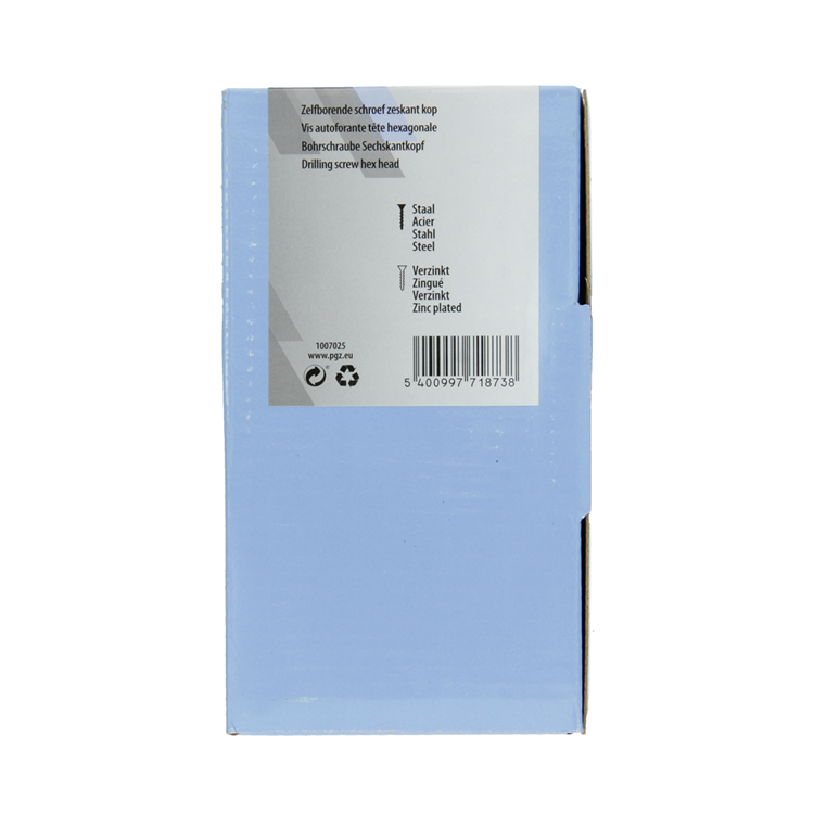 Mack 1007025 - tornillo hexagonal autoperforante 100 100 uds 5,5x50mm | 3 piezas
