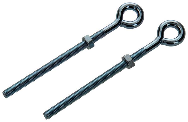 Mack 1008550 - 2 cáncamos + tuerca m6 x 100mm galvanizados | 10 piezas