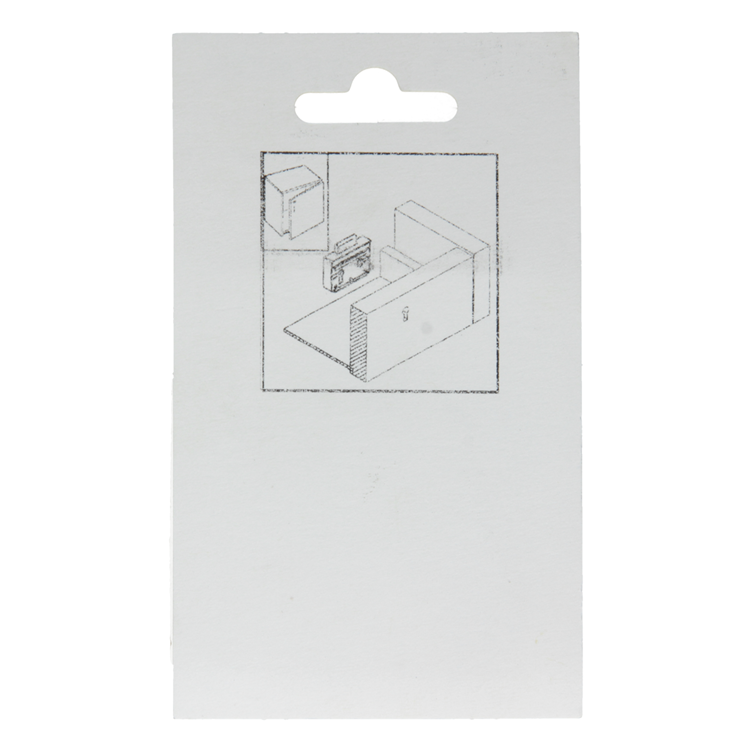 Mack 1015915 - 1 cerradura para mueble de superficie niquelada 30mm | 5 piezas