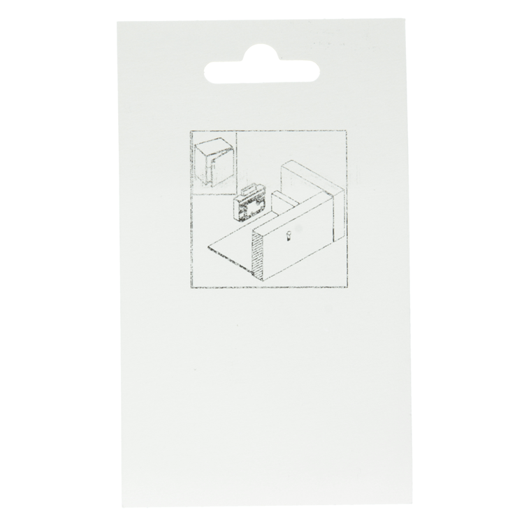 Mack 1013606 - 1 cerradura para mueble de superficie niquelada 35mm | 5 piezas