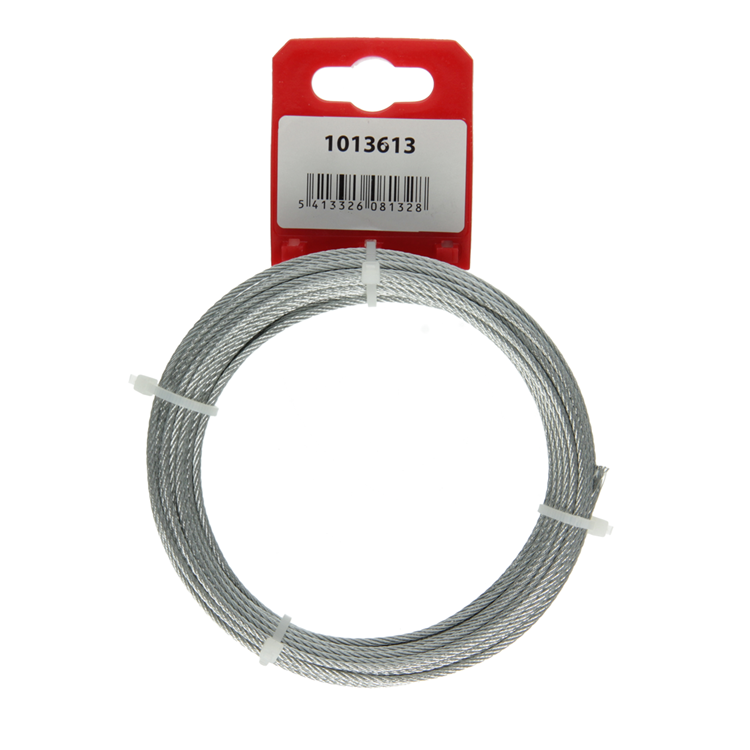 Mack 1013613 - cable de acero galvanizado 6x7 10m ancho: 200kg 2mm2mm ancho 45 kg din | 10 piezas