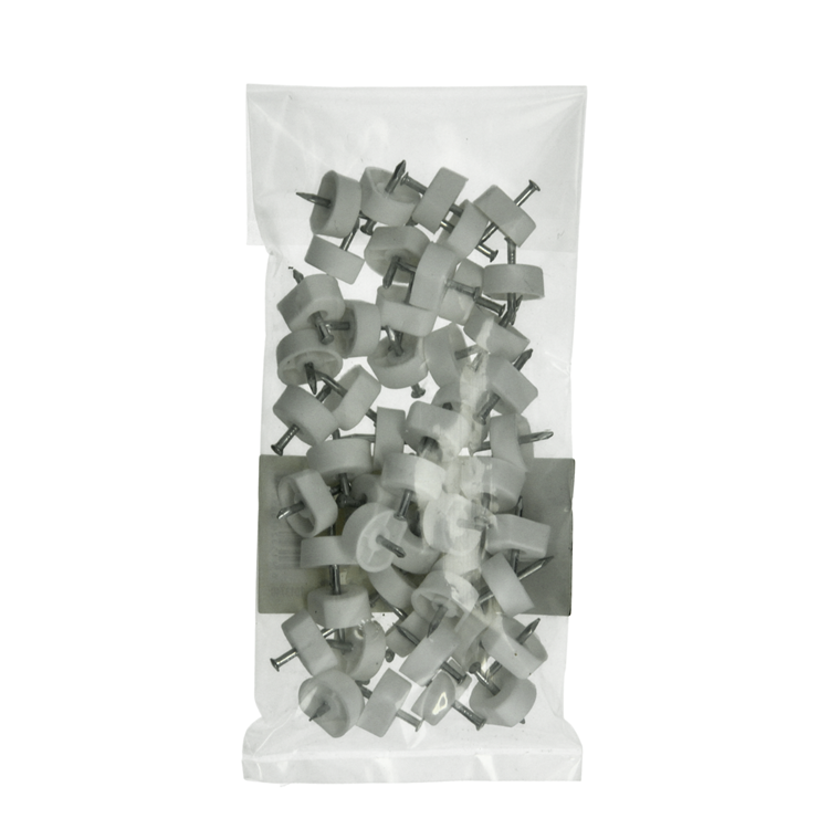 Mack 1013740 - 50 soportes para estantes + clavo blanco ø 10 mm | 10 piezas