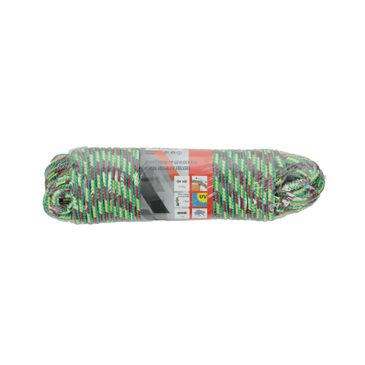 Mack 1014941 - cuerda deportiva pp hilo trenzado 6mm 20m | 5 piezas