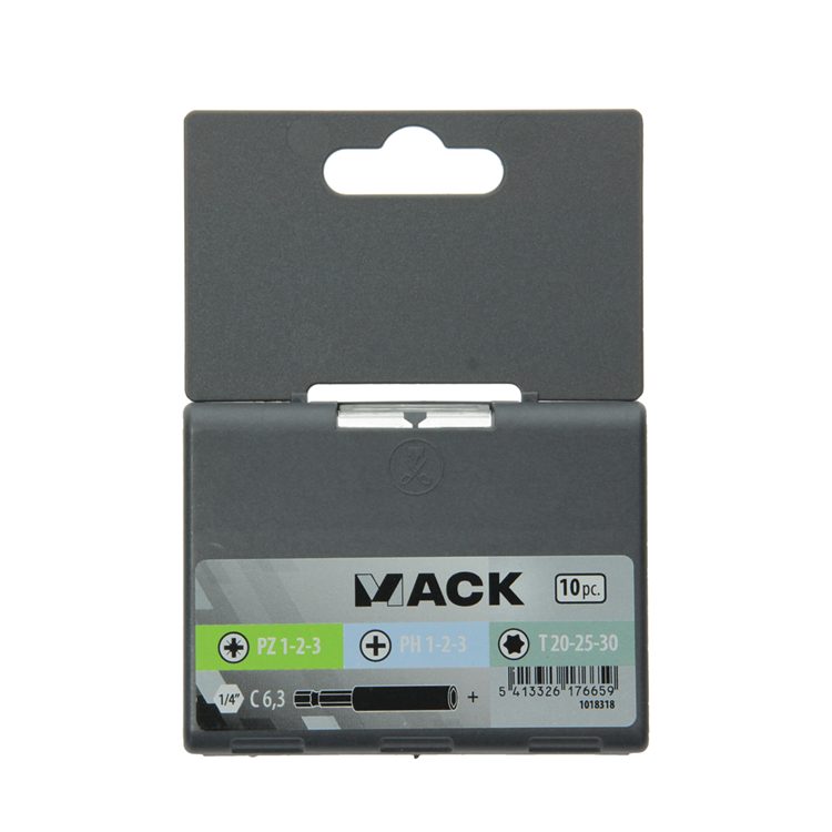 Mack 1018318 - juego de puntas de destornillador 10 piezas | 5 piezas