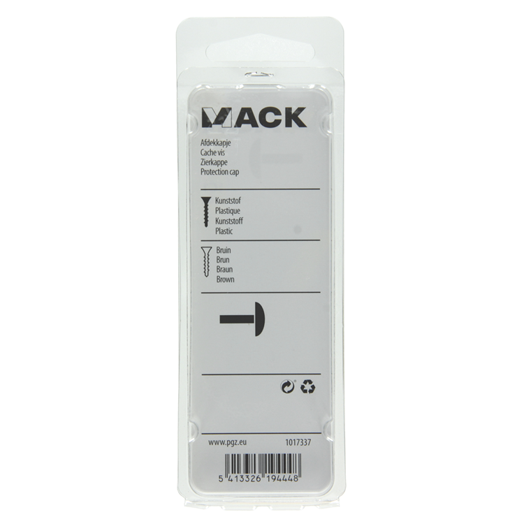 Mack 1017337 - funda de plástico marrón 40 piezas | 10 piezas
